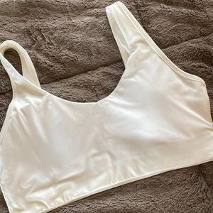 Paragon white sports bra